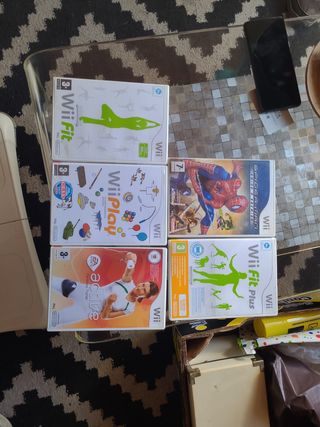 wii + wii play + wii balance + juegos