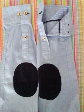 Camisa azul de vestir, Massimo Dutti. 7años