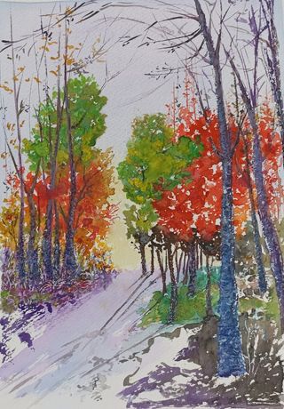 Acuarela. Pintura.Arte. Decoració. Cuadros. Regalo