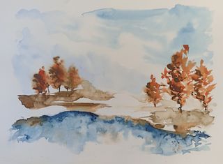 Acuarela. Pintura. Cuadro. Regalo. Oferta.