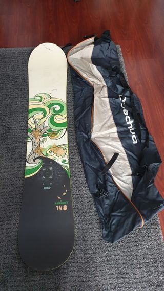 Tabla de snowboard Salomon y botas