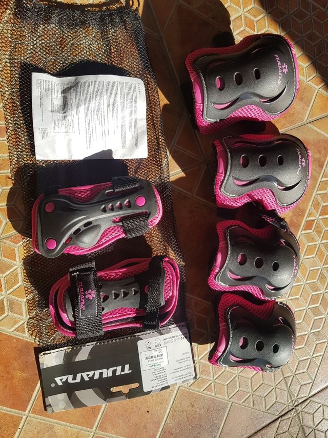 Set de protecciones para rodillas,codos y muñecas