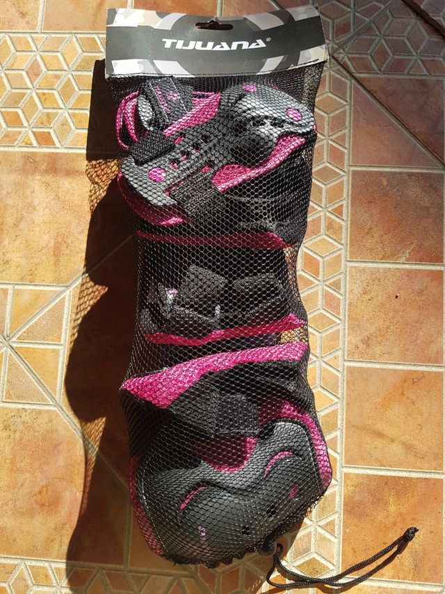 Set de protecciones para rodillas,codos y muñecas