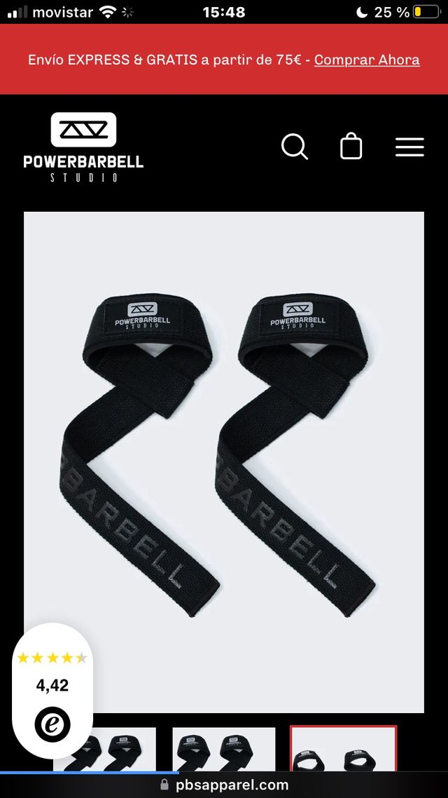 Straps gimnasio PBStudio, marca Joan Pradells de segunda mano por 15