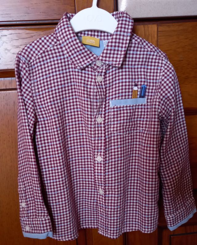 camicia a quadri bimbo chicco