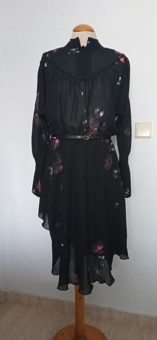 Vestido vintage negro.