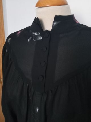 Vestido vintage negro.