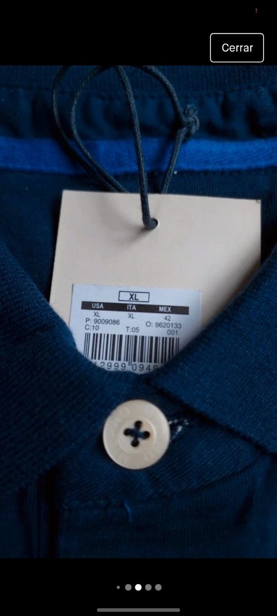 Camisa manga larga hombre MILANO talla XL