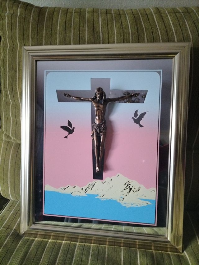 Cuadro de Jesús y angelitos para dormitorio 