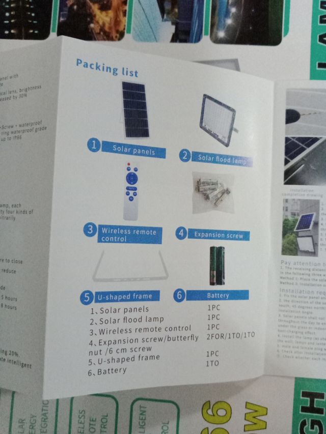 solar flood lampa led