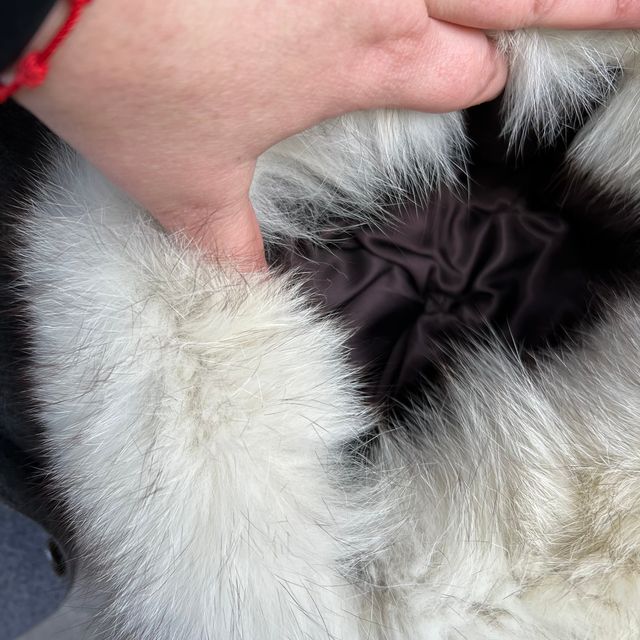 cappello in pelliccia di volpe vintage colbacco