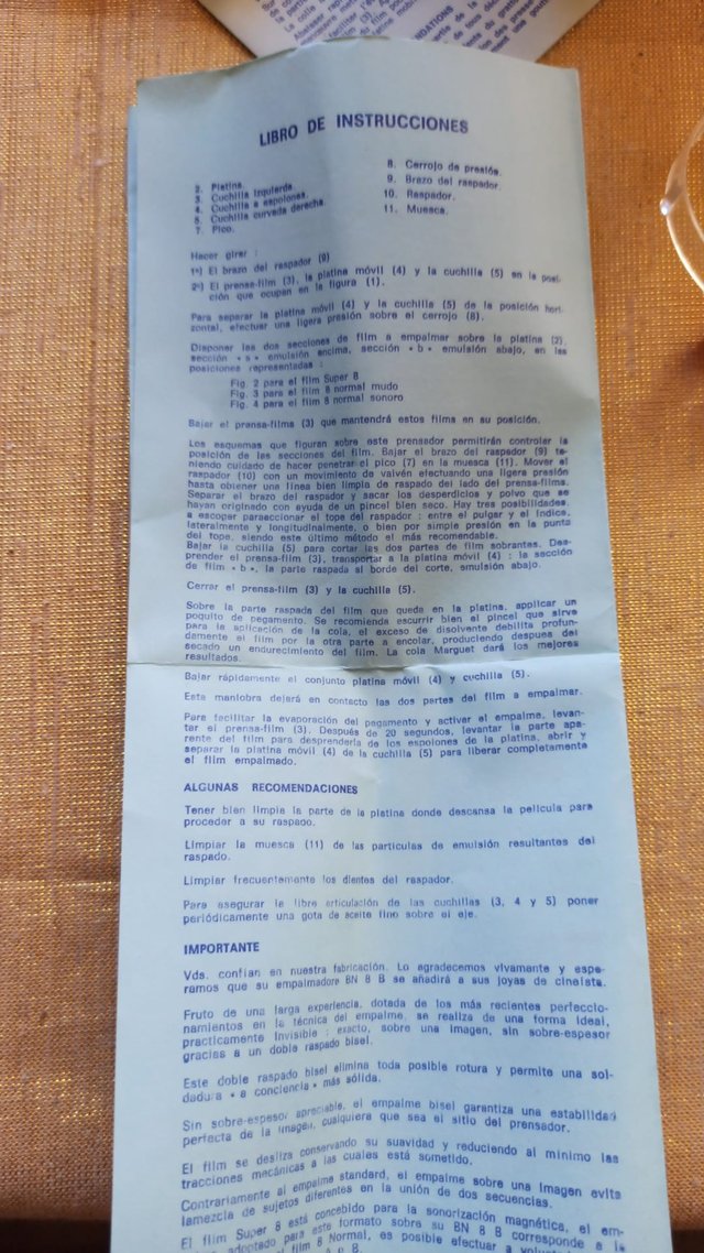 Cortadora Empalmadora super 8 Classique