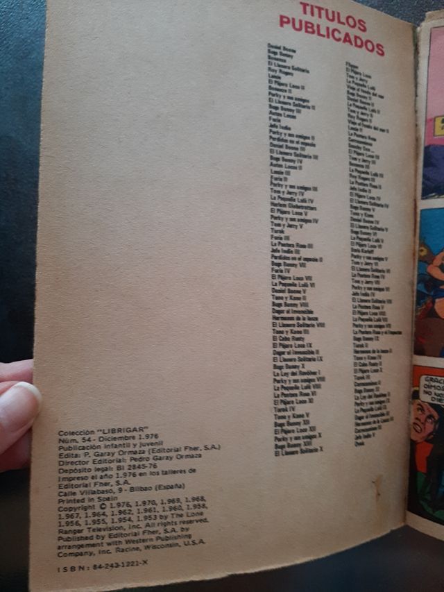 COMIC EL LLANERO SOLITARIO