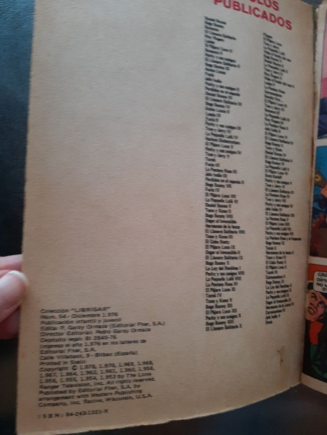 COMIC EL LLANERO SOLITARIO