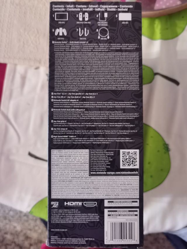 Nintendo Switch Pokemon Escarlata Purpura modelo