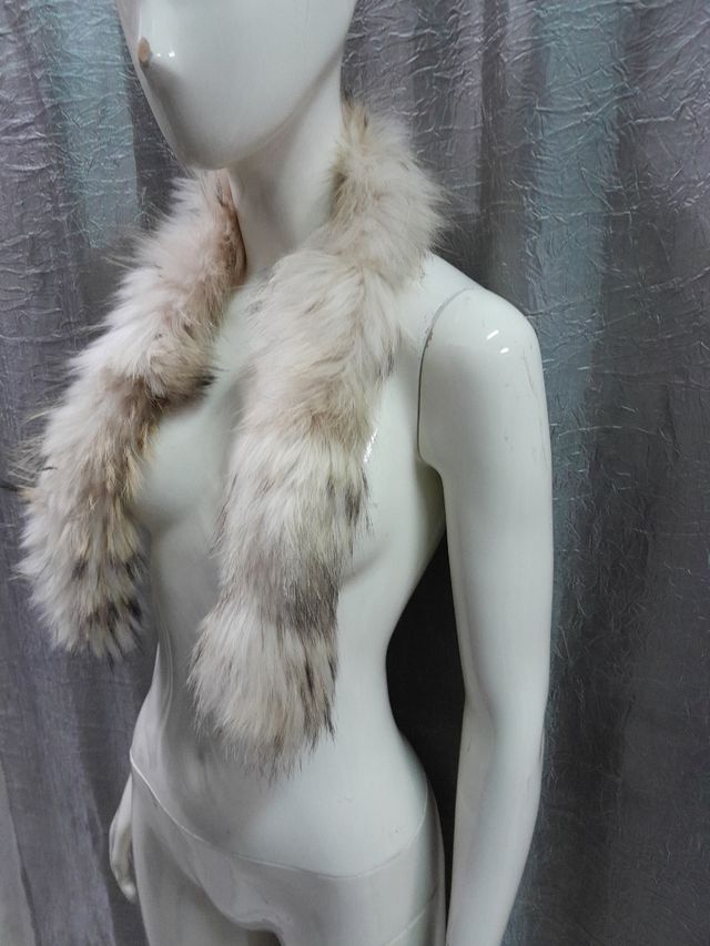 collo colletto v pelliccia donna lunghezza cm 89