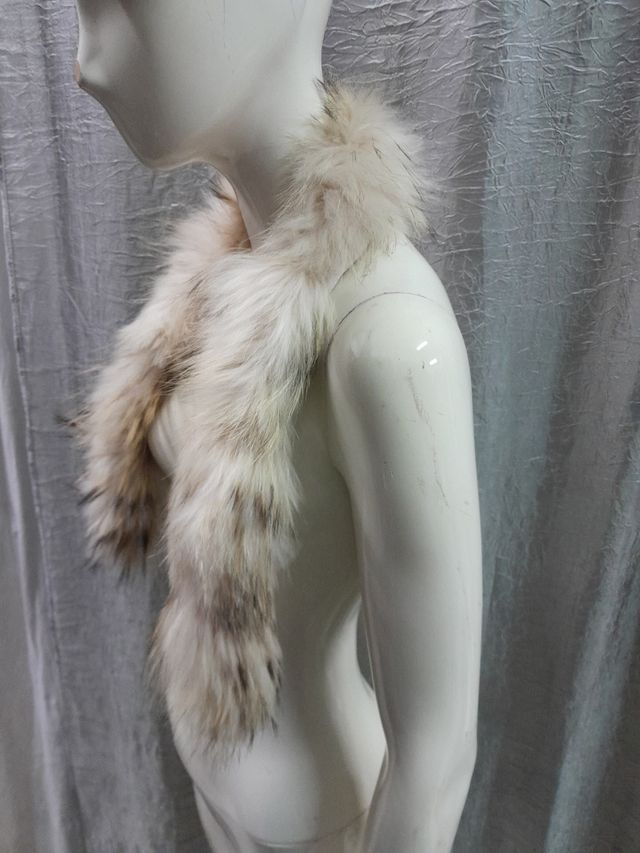 collo colletto v pelliccia donna lunghezza cm 89