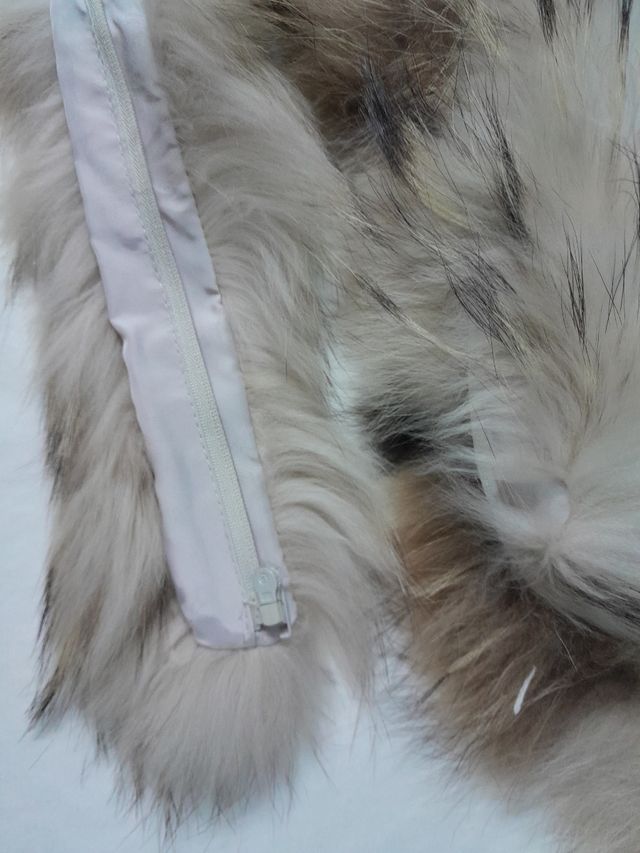 collo colletto v pelliccia donna lunghezza cm 89