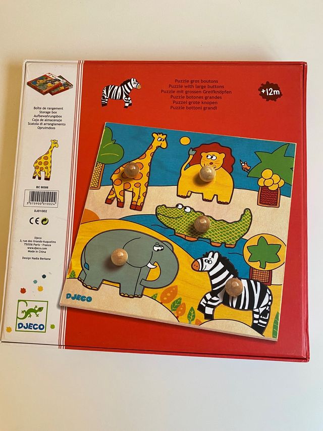 Puzzle encajable de madera DJECO