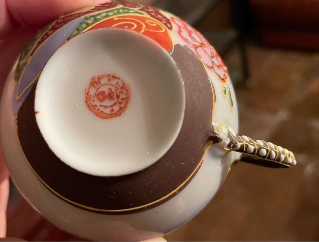 Juego 6 tazas cerámica china japonesa