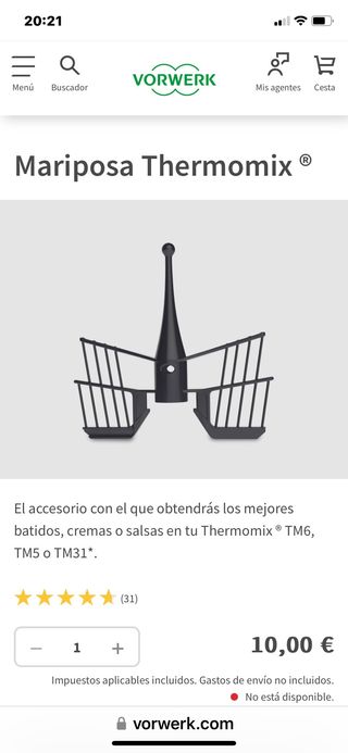 Vaso TM5 más 5 accesorios