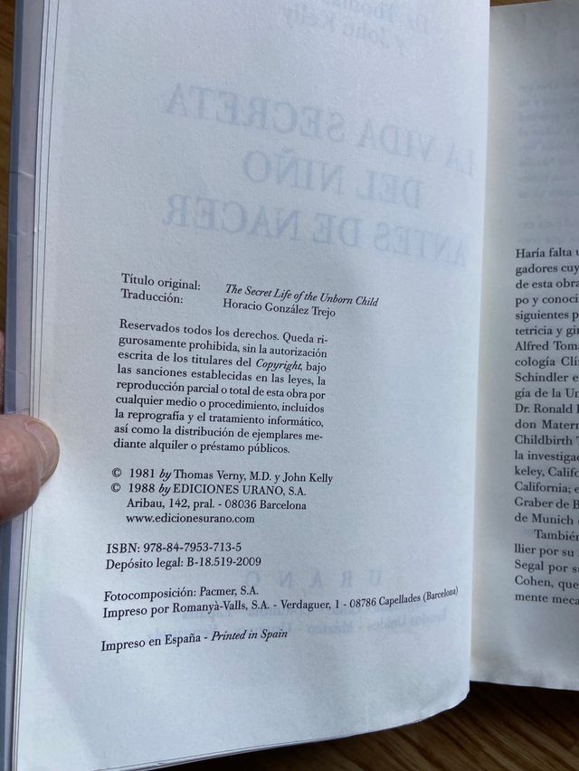 "La vida secreta del niño antes de nacer"