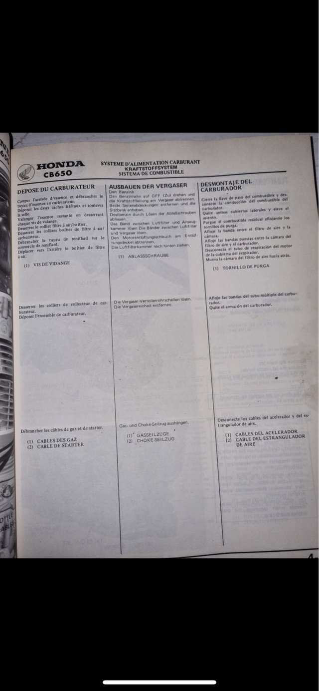 MANUAL DE TALLER HONDA CB 650/650 C