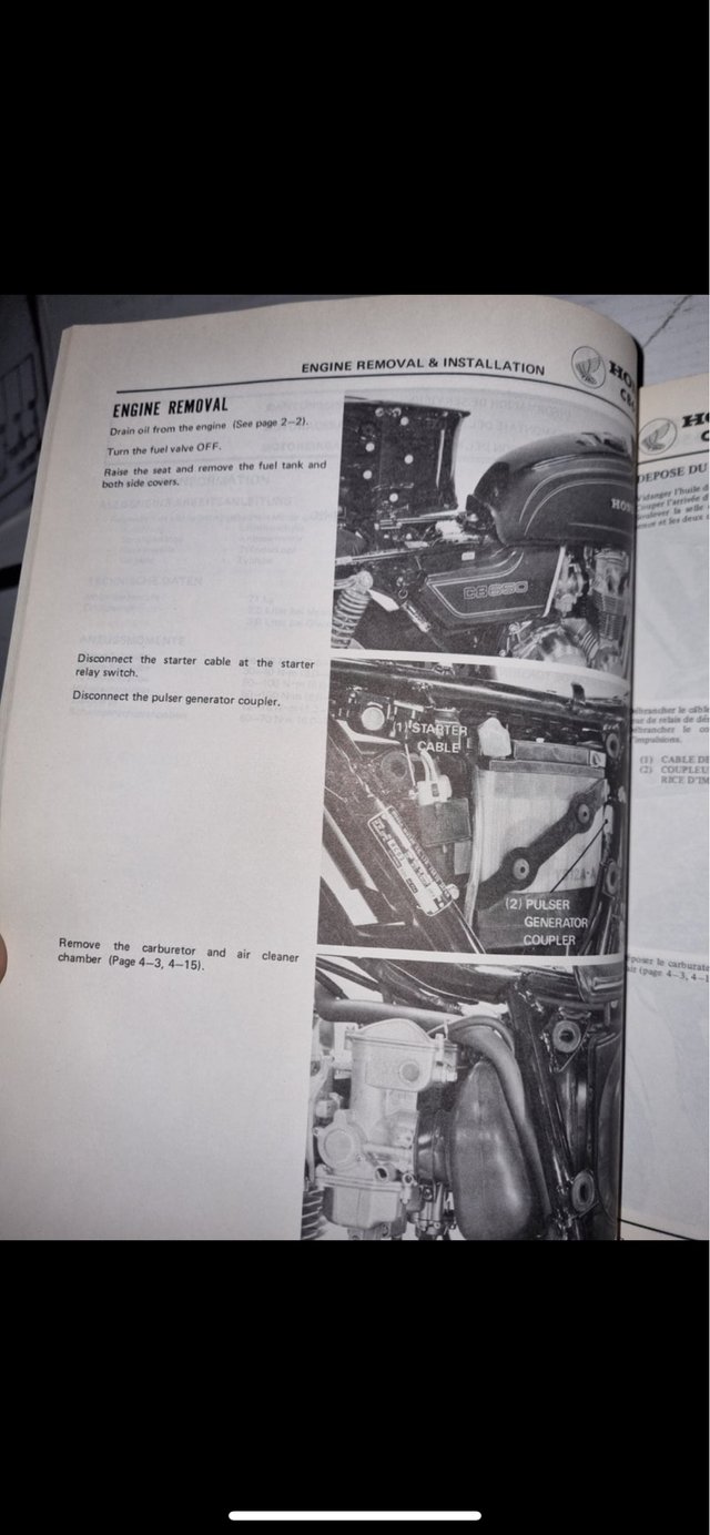 MANUAL DE TALLER HONDA CB 650/650 C
