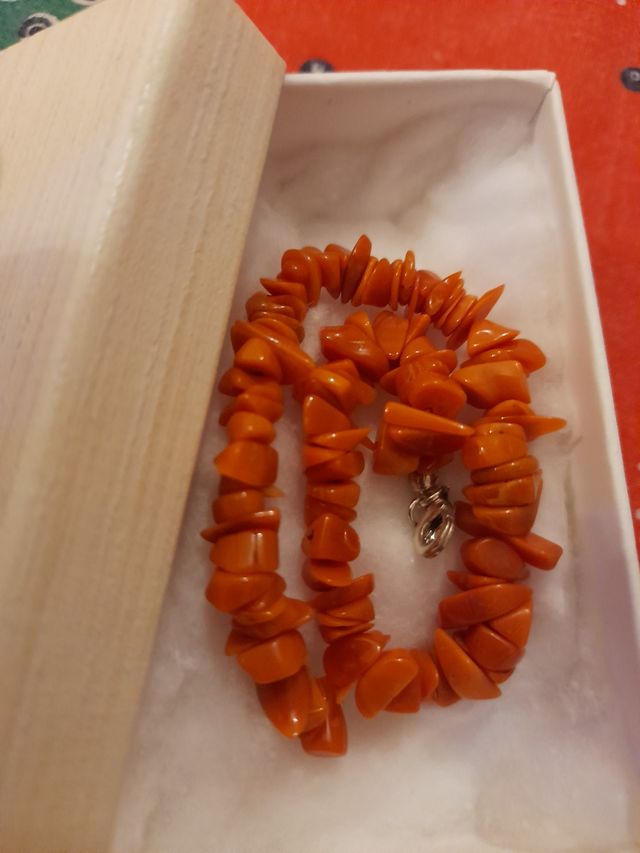 braccialetto argento e corallo