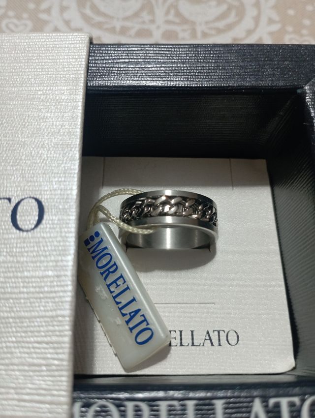 Anello MORELLATO uomo in acciaio splendido