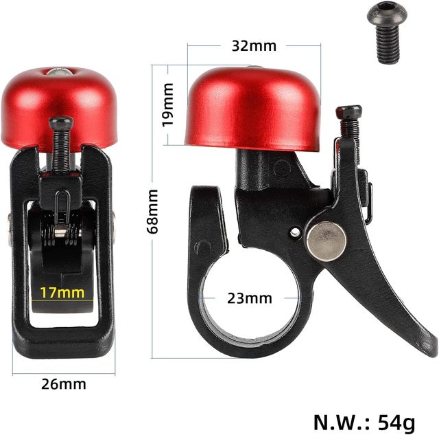 TIMBRE ROJO AZUL NEGRO XIAOMI SCOOTER