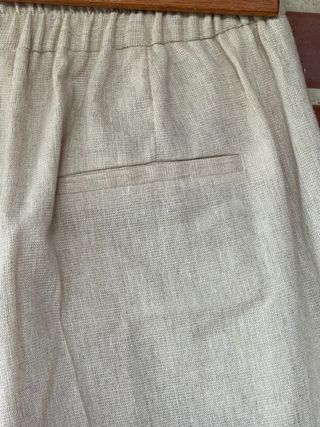 Pantalón algodón beige