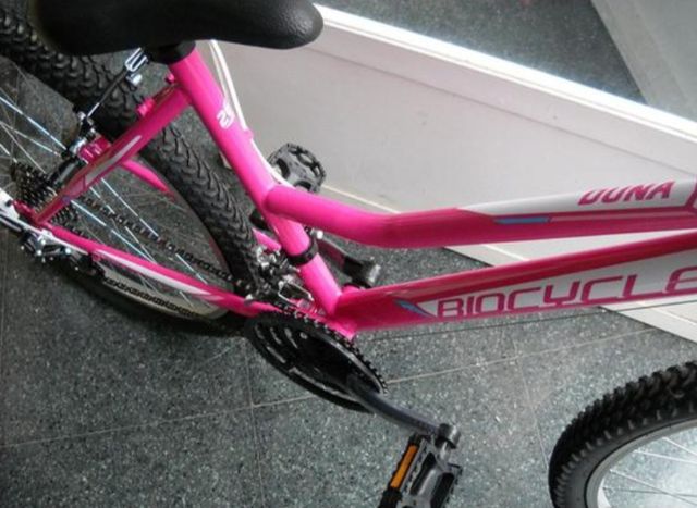 Mountain bike rosa con ruote da 24 p