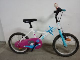 Bicicleta Blanca y Rosa Infantil 