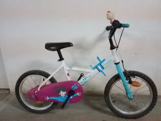 Bicicleta Blanca y Rosa Infantil 