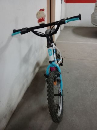 Bicicleta Blanca y Rosa Infantil 