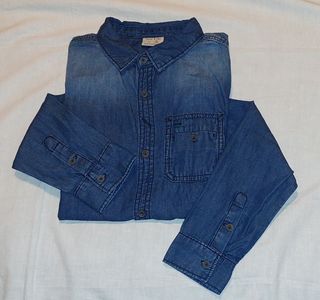 Camisa vaquera niño, talla 10 (+ regalo chaleco)