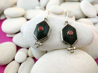 Joyas De Plata Para Mujer, Colgantes Tibetanos Grandes Con Piedras Semipreciosas Turquesas Y Coral, Online Y Tiendas Madrid Cent