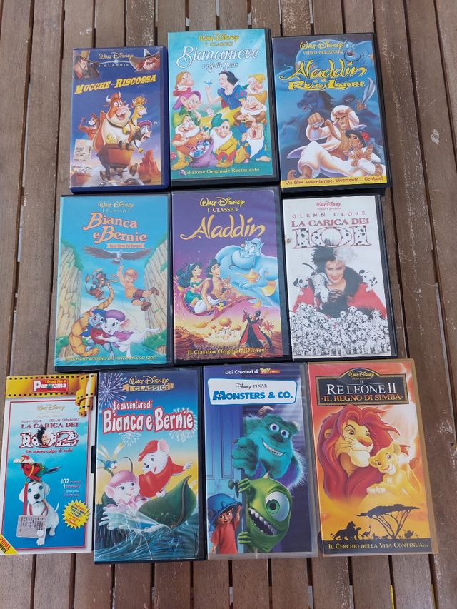 VHS cartoni animati da collezione