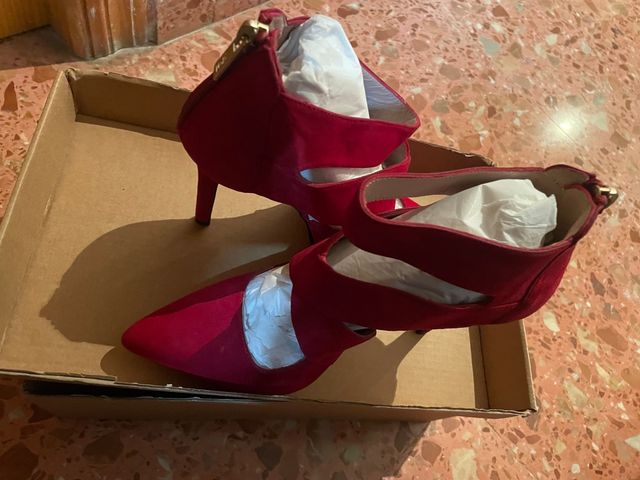 Zapatos rojos tacon