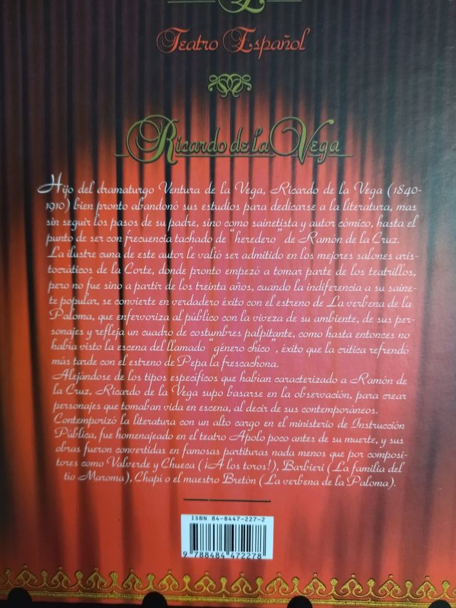 Libros "Teatro español"