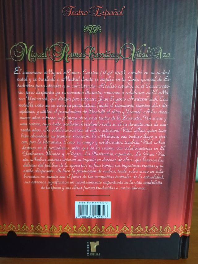 Libros "Teatro español"