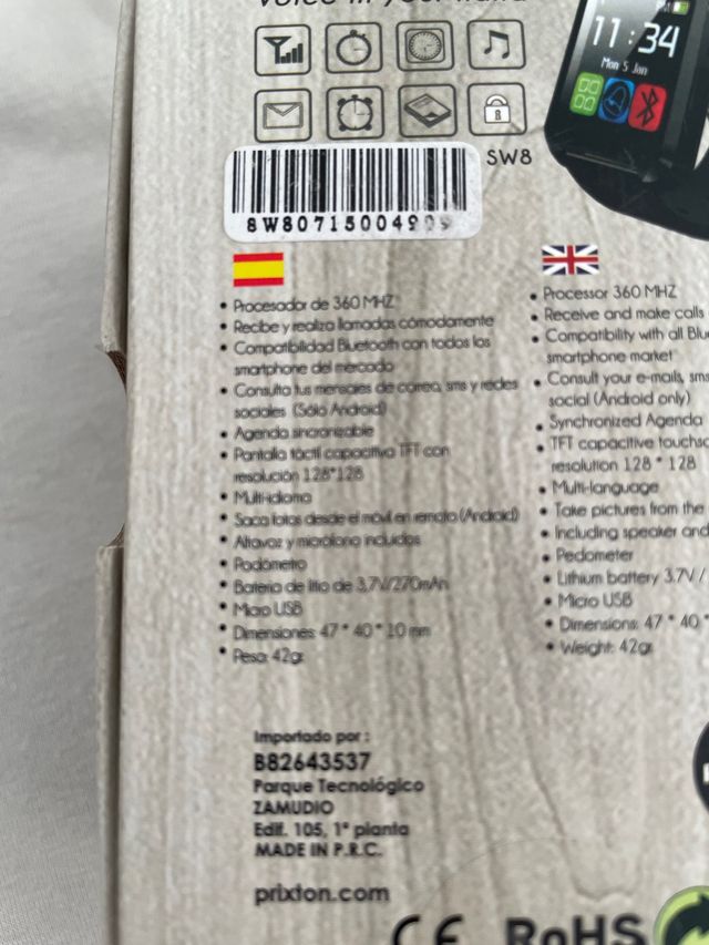 Smartwatch Prixton SW8