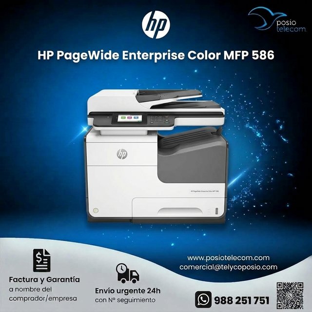 LOTE 9 MULTIFUNCION HP PAGEWIDE COLOR MFP E58650