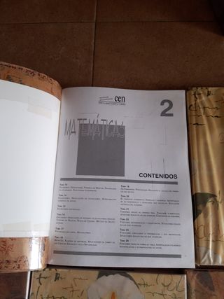 (T) Temario oposiciones matematicas