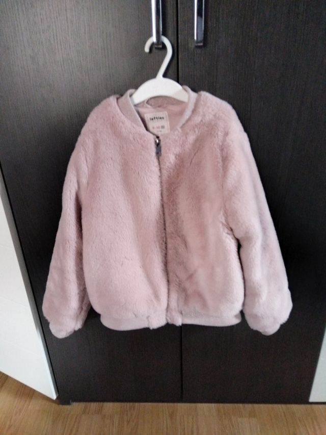 Cazadora niña pelito rosa