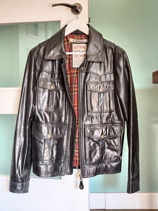 Chaqueta de cuero vintage REDSKINS 