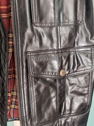 Chaqueta de cuero vintage REDSKINS 