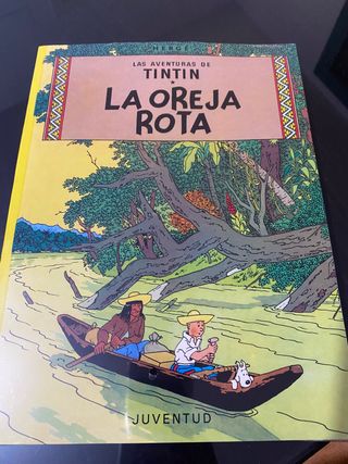 Lote de 6 libros de TINTÍN TAPA BLANDA PLASTIFICAD