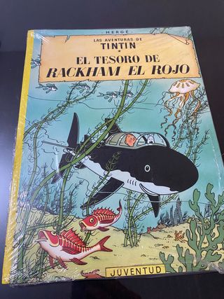 Lote de 6 libros de TINTÍN TAPA BLANDA PLASTIFICAD